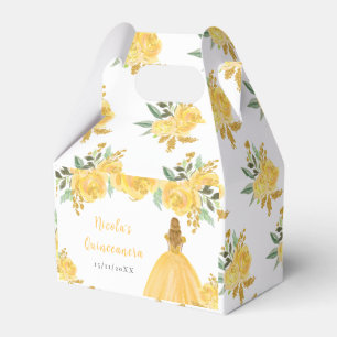 Ballotins Princesse aux Cheveux Blonds Quinceanera Florale O