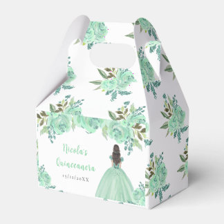 Ballotins Princesse aux Cheveux Bruns Fleur Florale Quincean