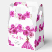 Ballotins Princesse en Robe Rose Chaude Quinceanera Merci (Ouvert)