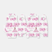 Ballotins Princesse en Robe rose pâle Quinceanera Merci (Déplié)