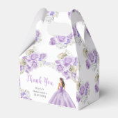 Ballotins Princesse en Robe violette Quinceanera Merci (Arrière)