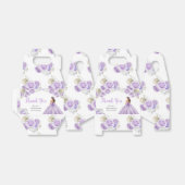 Ballotins Princesse en Robe violette Quinceanera Merci (Déplié)