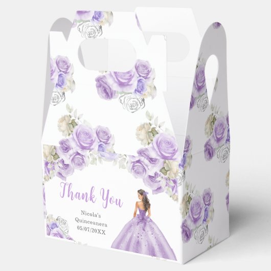 Ballotins Princesse en Robe violette Quinceanera Merci (Ouvert)