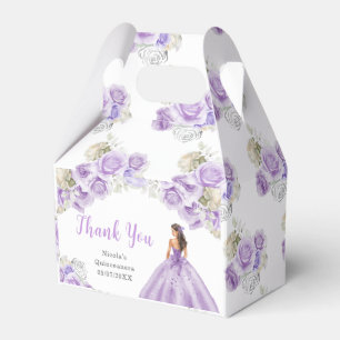 Ballotins Princesse en Robe violette Quinceanera Merci