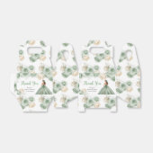 Ballotins Princesse en Sweet sixteen vert Merci (Déplié)