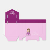 Ballotins Princesse Rose Personnalisée (Déplié)