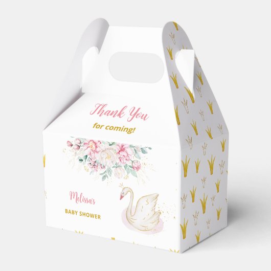 Ballotins Princesse Swan Baby shower Merci (Verso)