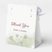 Ballotins prune rose bordeaux fleurs verdure mariage (Arrière)