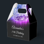 Ballotins Purple 70th Birthday Party 70's Disco Ball<br><div class="desc">Augmentez votre 70e anniversaire avec notre Ballotin Disco Ball 70th Birthday Party 70's Purple. Ce ballotin saisit l'essence de l'ère de la discothèque, ce qui en fait le choix idéal pour un billard à thème disco ou tout événement où vous voulez insuffler une touche de 'les années 70 magie. Dans...</div>