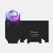 Ballotins Purple 70th Birthday Party 70's Disco Ball (Déplié)