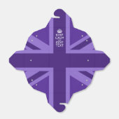 Ballotins Purple Accent Keep Calm and Your Text Union Jack (Déplié)