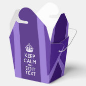 Ballotins Purple Accent Keep Calm and Your Text Union Jack (Ouvert)