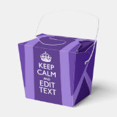 Ballotins Purple Accent Keep Calm and Your Text Union Jack (Verso)
