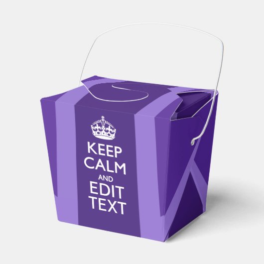 Ballotins Purple Accent Keep Calm and Your Text Union Jack (Verso)
