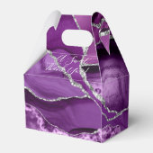 Ballotins Purple Agate Argent Parties scintillant Mariage Fa (Arrière)