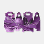 Ballotins Purple Agate Argent Parties scintillant Mariage Fa (Déplié)