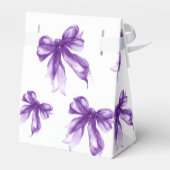 Ballotins Purple Bow Coquette Script Sweet 16 Thank You  (Arrière)