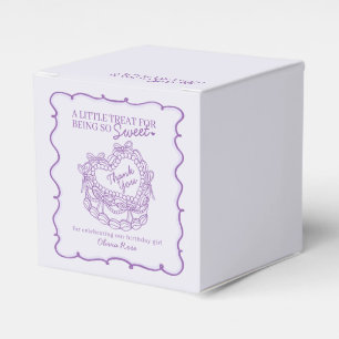 Ballotins Purple Bow Retro Coquette gâteau Coquette Annivers
