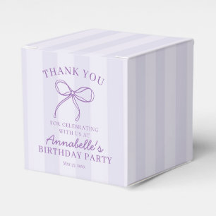 Ballotins Purple Coquette Bow Pastel Lavender Anniversaire