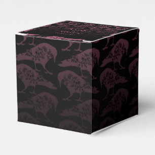 Ballotins Purple Corbeau gothique Mariage Favor Box