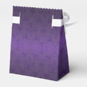 Ballotins Purple Damask et dentelle Mariage Favor boîte cade (Arrière)