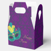 Ballotins Purple Damask Turquoise Masque Purim Party (Ouvert)