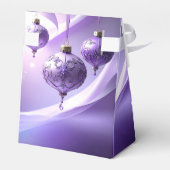 Ballotins Purple Decorative Christmas Ball Holiday Gift Box (Arrière)