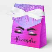 Ballotins Purple Glitter Sparkle Eyelashes Monogram (Verso)