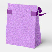 Ballotins Purple Glitter Sweet 16 Favor boîte cadeau (Arrière)