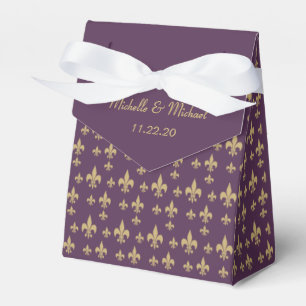 Ballotins Purple Gold Fleur de Lis