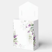 Ballotins Purple Greenery Lavender boîte de mariage Favor (Ouvert)