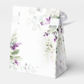 Ballotins Purple Greenery Lavender boîte de mariage Favor (Arrière)