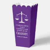 Ballotins Purple Law School Custom Graduation Party Popcorn (Recto)