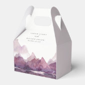 Ballotins Purple Lilac Watercolor Mariage du lac Mountain (Arrière)