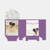 Ballotins Purple|Marble Gold & White Fancy African Princess (Déplié)