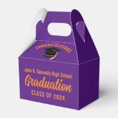 Ballotins Purple Orange Custom 2024 Graduation Party (Verso)