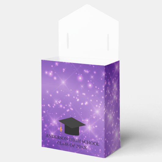 Ballotins Purple Sparkle Graduation Custom 2025 Chic Party (Ouvert)