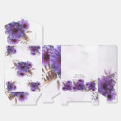 Ballotins Purple Watercolor Chrysanthemum Birthday (Déplié)