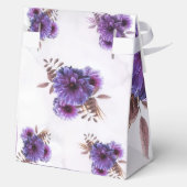 Ballotins Purple Watercolor Chrysanthemum Wedding  (Verso)