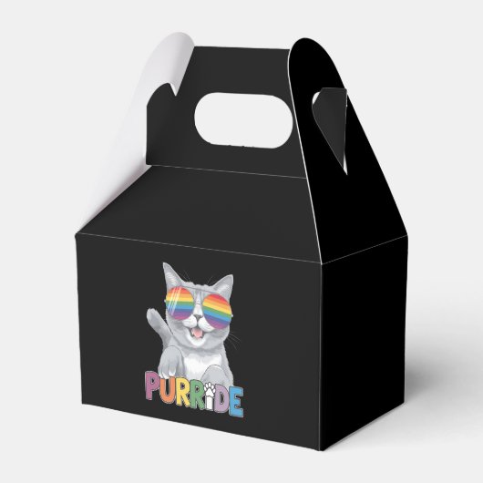 Ballotins Purride Chat Lunettes de soleil Gay pride Rainbow  (Verso)