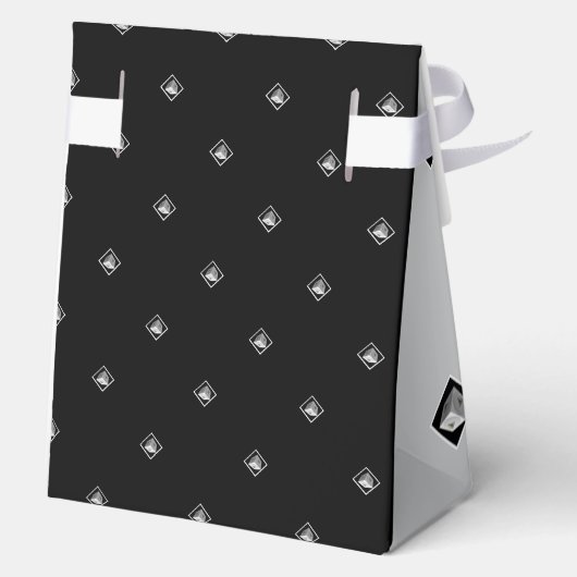 Ballotins Pyramide Cube noir blanc gris (Verso)