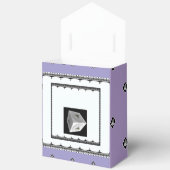 Ballotins Pyramide Cube noir blanc Lilac (Ouvrir)