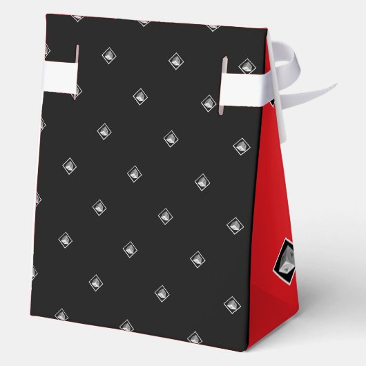 Ballotins Pyramide Cube Noir Blanc Rouge (Verso)