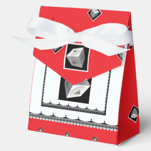 Ballotins Pyramide Cube Noir Blanc Rouge