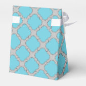 Ballotins Quatrefoil bleu et gris (Arrière)