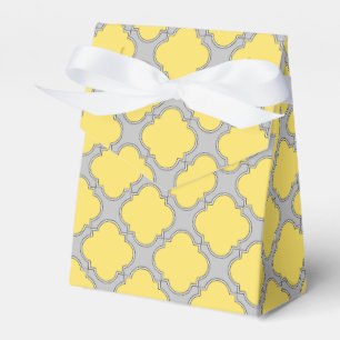 Ballotins Quatrefoil jaune et gris