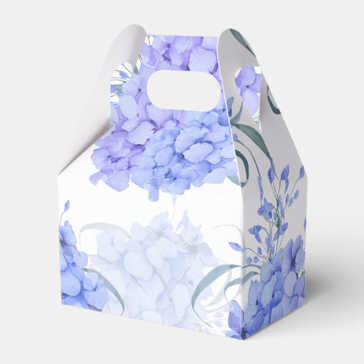 Ballotins Quelque chose bleu hydrangea nuptiale douche flora (Arrière)