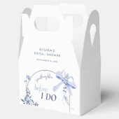 Ballotins Quelque Chose de Bleu Fleurs Ruban Baby Shower Mar (Ouvert)