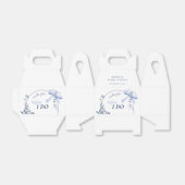 Ballotins Quelque Chose de Bleu Fleurs Ruban Mariage Shower (Déplié)