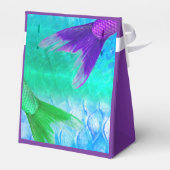 Ballotins Queues et échelles de sirène Turquoise pourpre (Arrière)